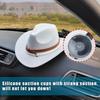 Ziciner Cowboy Hat Mounts For Your Vehicle, Hat Mounts With Suction Cup, Hat Holder Rack To Keeps Your Hat Securely On The Dash, Auto Universal
