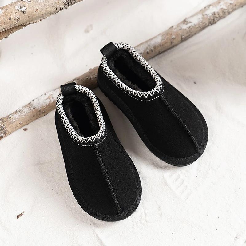 Winter New Warm Children's Shoes Children's Snow Boots Plush Thickened Anti slip Baby Shoes Short Sleeve Snow Cotton Shoes