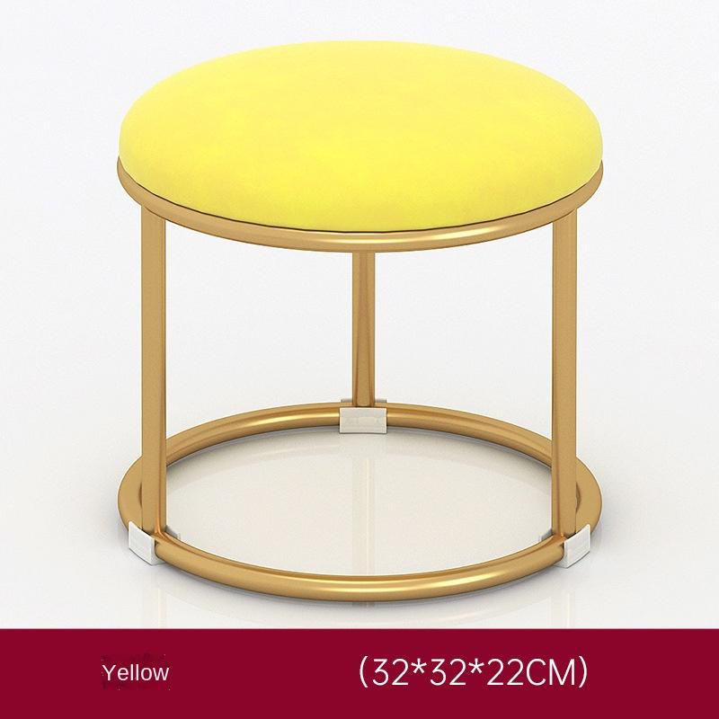 Children's Small Stool Family Living Room Sofa Seat Nordic Light Luxury Cloth Art Door Wear Shoe Stools