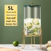 Glass Beverage Dispenser with Faucet