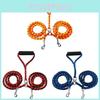 Pet Walking Rope Double Chain With Durable Pp Braid For Small To Large Dogs