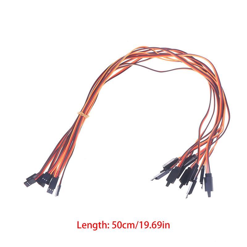10Pcs Extension Lead Wire Cable 10-100CM Anti-Loose 60 Core Servo Male to Female Adapter For RC Model Aircraft