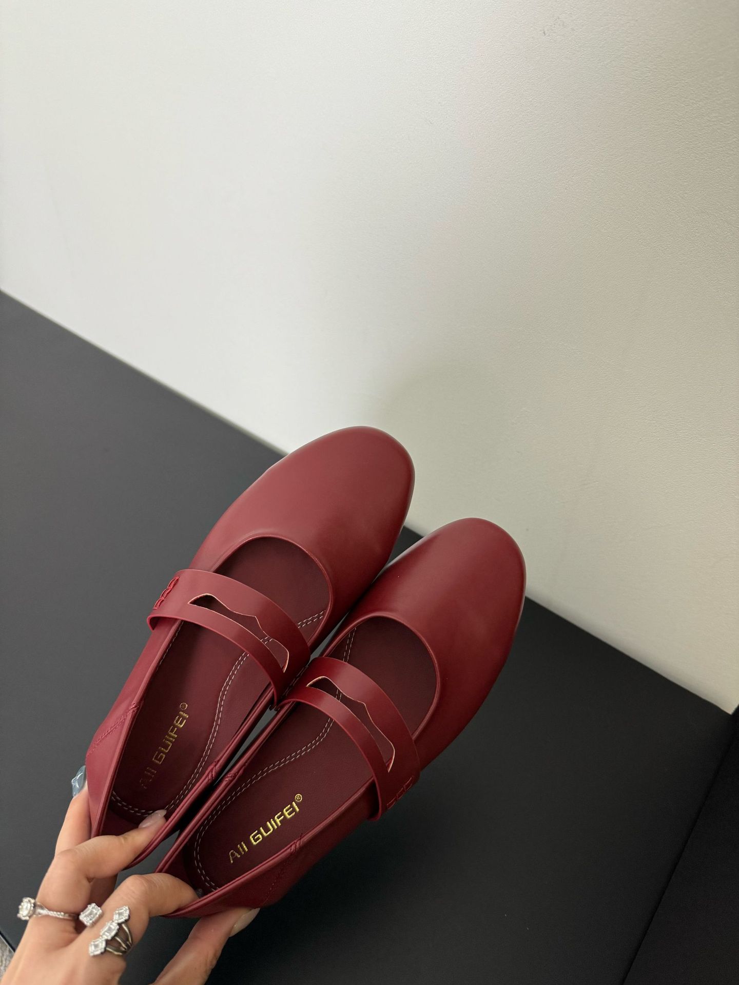 Women s Leather Flat French Style Elegant for Dresses Pumps - Fashionable Footwear 35