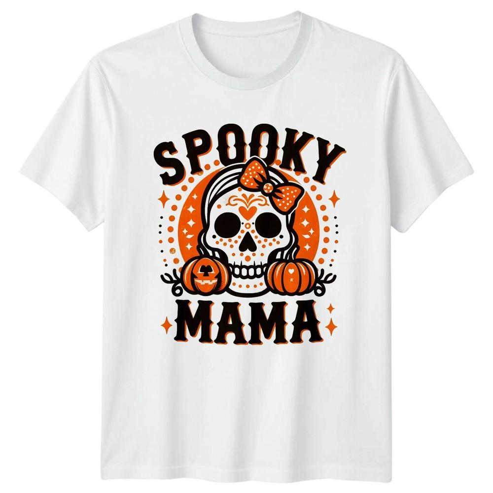 Spooky Mama Unisexs TShirt Spooky Mama Halloween Halloween Gift For Her S
