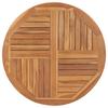 Massive Teakholz Tischplatte Rund 2,5 cm 90 cm