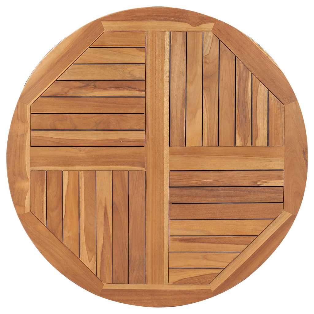 Massive Teakholz Tischplatte Rund 2,5 cm 90 cm