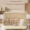Household Dust Proof Cup Storage Rack Tabletop Glass Tea Cup Tray Drainage