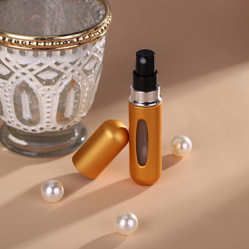 5ml Refillable Perfume Bottle - Bottom-Fill, Self-Priming, Recyclable, Rechargeable Spray, Portable Sample Size, Cosmetic Bottle.