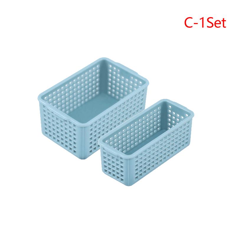 1:12 1:6 Dollhouse Miniature Storage basket desktop storage basket plastic kitchen sundries storage box Doll House necessities