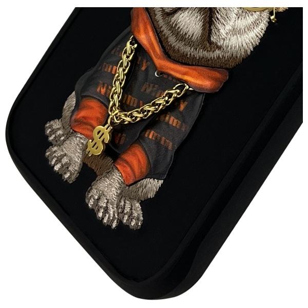 Etui do iPhone 16 Pro Nimmy Glasses Cool Dog Czarne