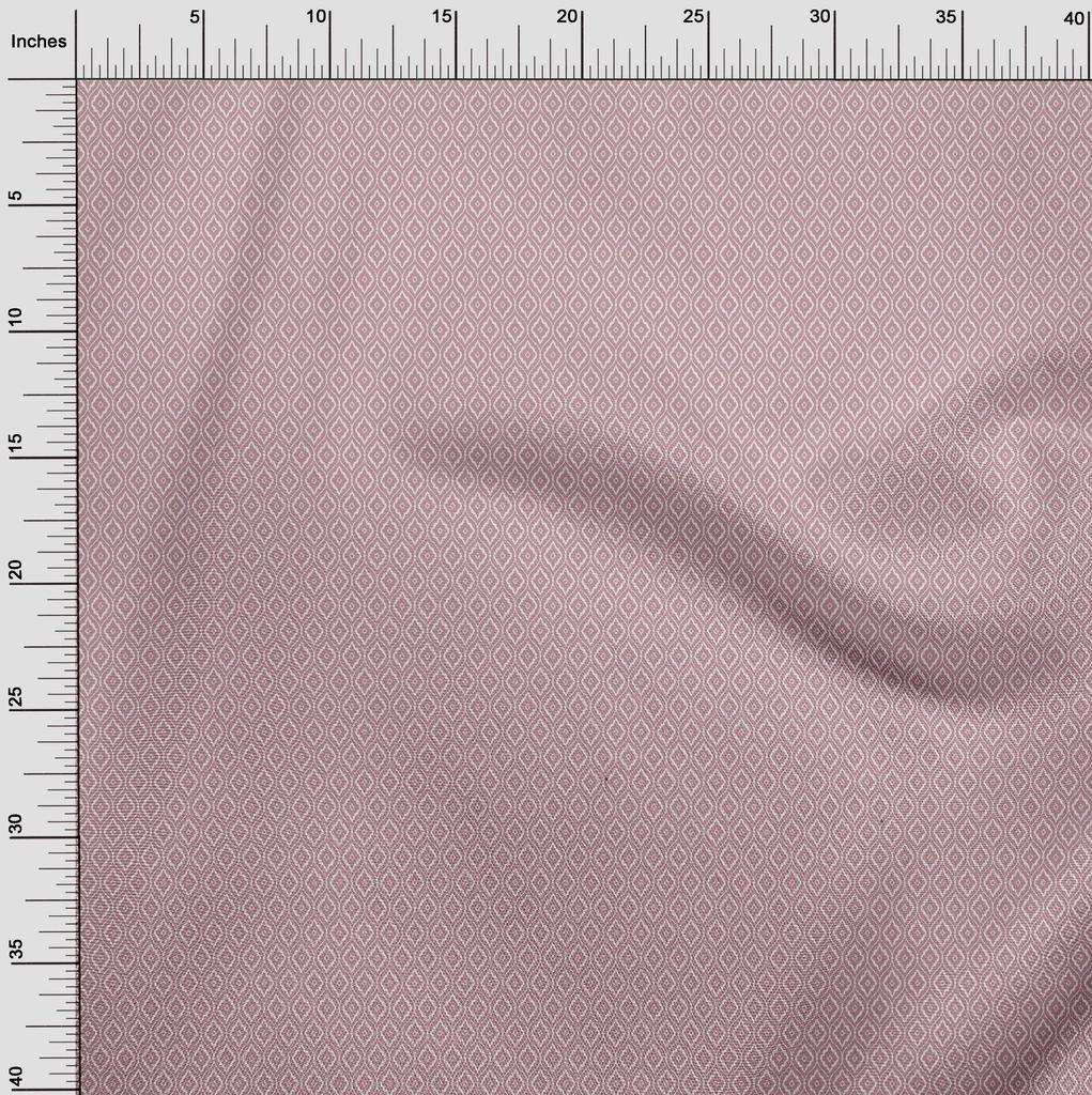 oneOone Cotton Flex Dusty Pink Fabric Block Sewing Material Print Fabric By The Yard 40 Inch