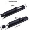 Kickdown Door Stop 2-Pack Easy Step Door Stopper Spring Loaded Telescopic Step On/Off Door Stopper Rubber Adjustable Heavy Duty Door Locks Holder