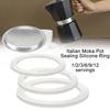 1 set Guarnizione in Gomma Siliconica Resistente alle Alte Temperature per Caffettiera Moka Macchina da Caffè Espresso da Fornello macchina per il caffè