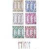 6pcs New Plastic Christmas Hanging Decoration Candy Cane Electroplated Xmas Ornament Ball 8 Colors Xmas Baubles