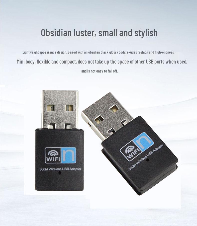 Driver-Free Plug & Play Wireless Network Adapter for Desktop PCs, Laptops, and TVs