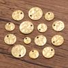 Stainless Steel Rippled Relief Beads for DIY Necklace Jewelry (6-12mm)
