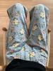 2025 Spring Floral Distressed High-Waisted Wide-Leg Jeans for Women - Slimming, Loose, Casual, Floor-Length Pants