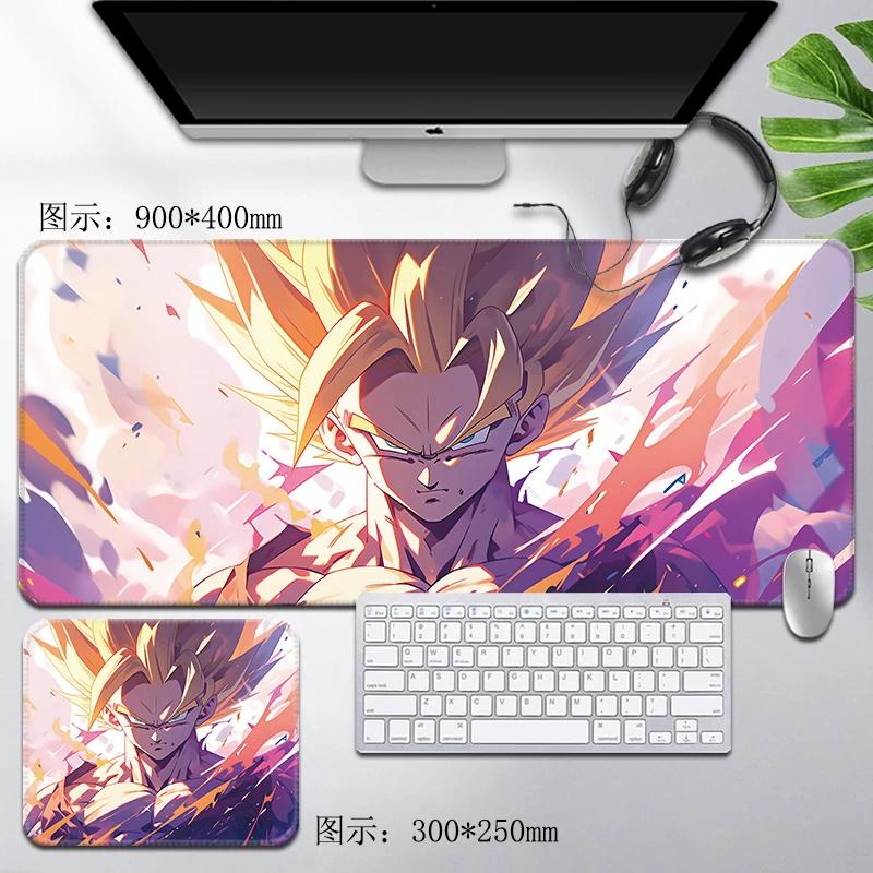 Leder Dragon Ball Mauspads Wasserdicht Son Goku Druckmuster Herren Computer Peripherie Zubehör Große Größe Gaming Tastatur Büro Schreibtischmatte