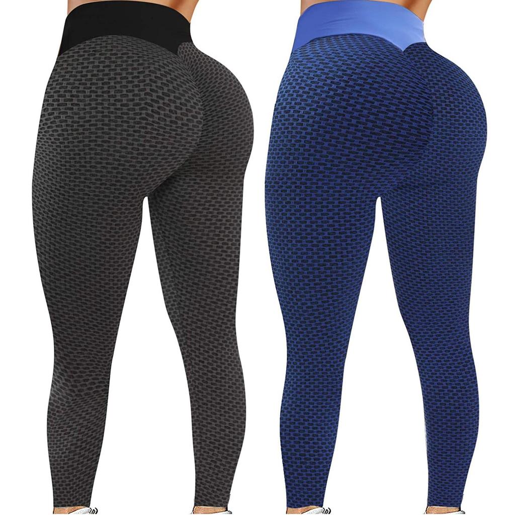 2PC Womens Stretch Yoga Leggings Fitness Running Gym Sports Pants