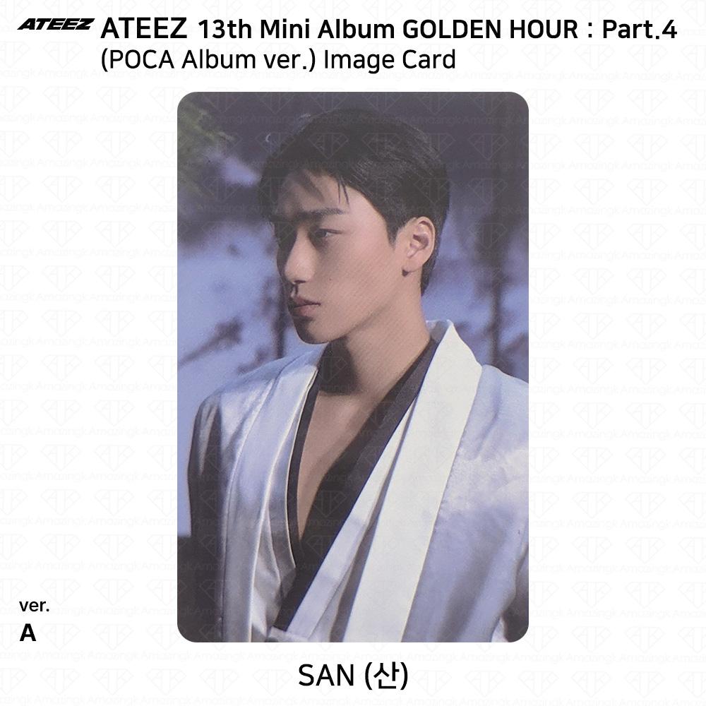 ATEEZ 13. Mini-Album Golden Hour Teil 4 POCA Album Version. Fotokarte