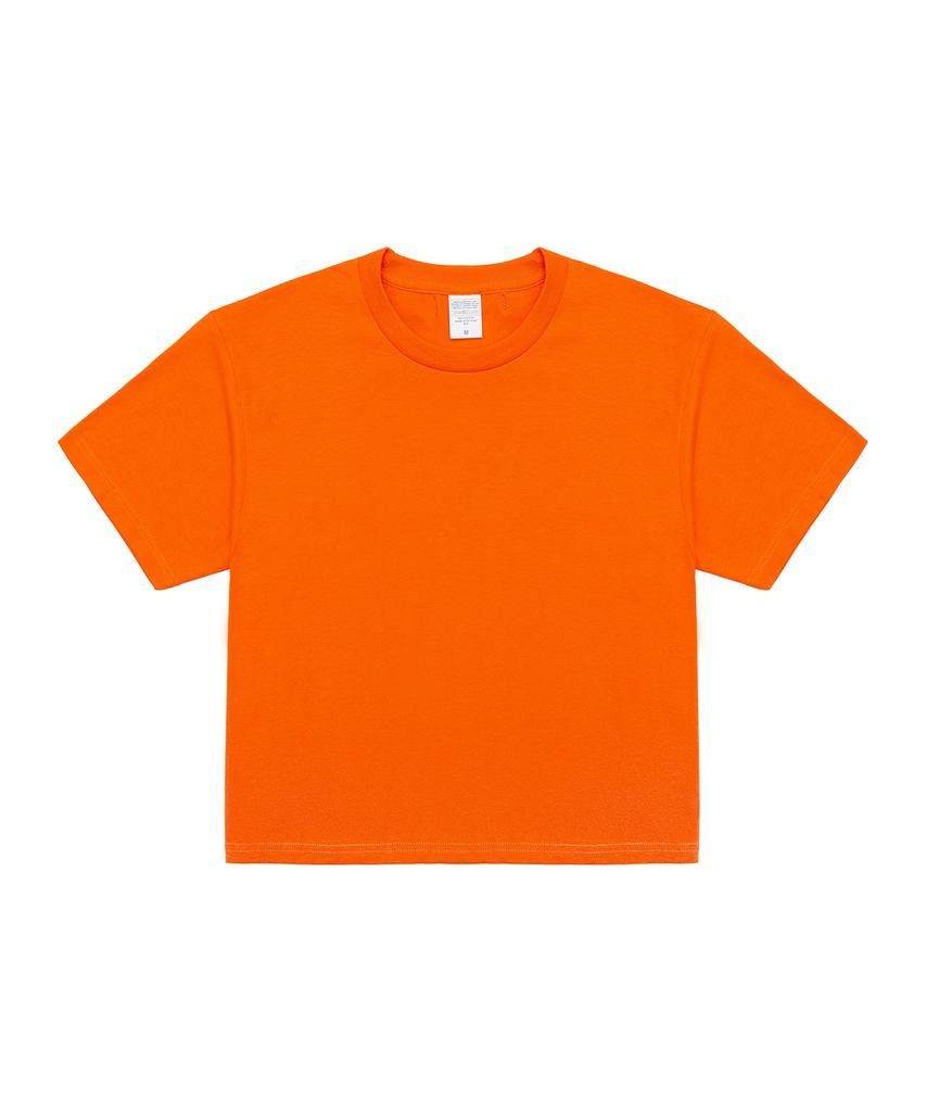 C WEAR BY THE GENIUS Men'S Crop T-Shirt Orange