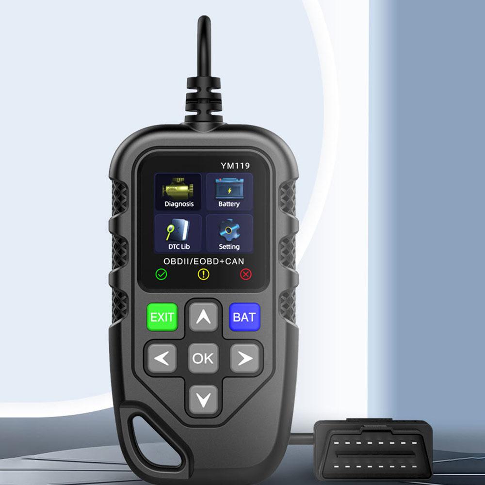 OBD2 Code Reader Car Auto Diagnostic Tool Work for All Cars YM119 Multi-language OBDII Scanner Read Vehicle Information