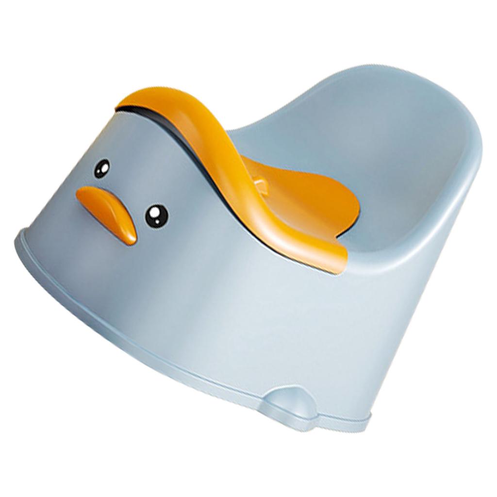Baby Potty Training Toilet Cute Shape Rounded Edges Prevent Slip Comfortable Baby Potty Toilet for Baby Toddler Blue