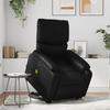 Vidaxl Reclining Lift Chair with Massage, Electric, Black