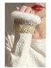 Women's High-End New Chinese Style Round Neck Warm Base Layer Top for Autumn and Winter Fashion