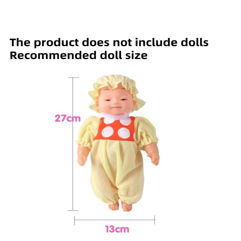 1Pcs Durable Interactive Dolls Pram Stable Baby Stroller With T-Shaped Belt Baby Doll Stroller Toy Pretend Play Doll Accessories