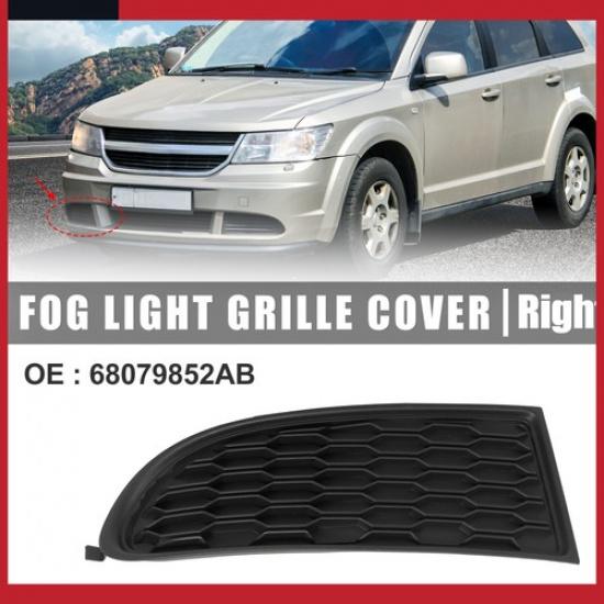 Pack of 1 For Dodge Front Bumper Right Fog Light Grille Lamp Cover 68079852AB