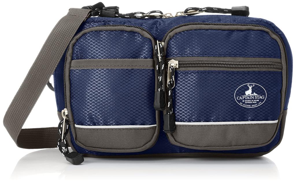 Captain STAG Waist Navy Bag,