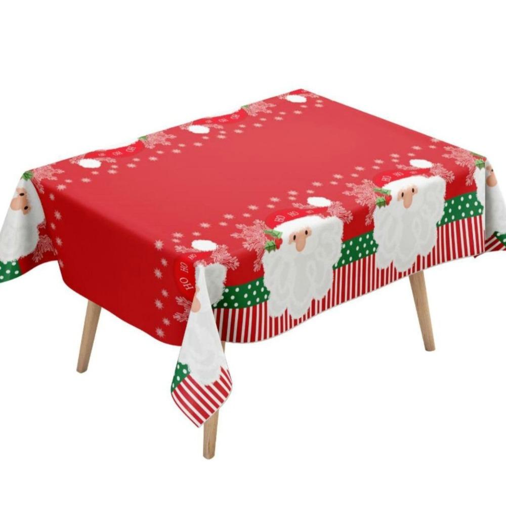Disposable Christmas Tablecloth Bronzing Table Cover Disposable Tablecloths  New Year Party