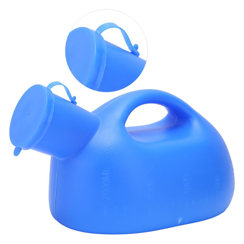 Urinal 2000ML Großes Fassungsvermögen Griffdesign Abriebfestes Kunststoffmaterial Urinal für Männer