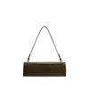 Cowhide underarm shoulder bag women's 2025 new high-end first layer oil wax drop pattern soft small square bag baguette bag