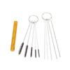 Carburetor Jet Cleaning Tool Set Professional Grade Metal Needles Nylon Brushes Reamer for Auto Repair Shops