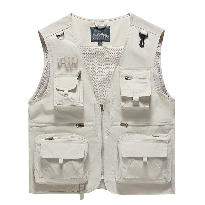 Men's Quick-Dry Multi-Pocket Outdoor Photography Vest