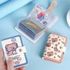 Cartoon PU Function Card Case Women Business Card Holder Kawaii Credit Passport Card Bag ID Passport Card Wallet