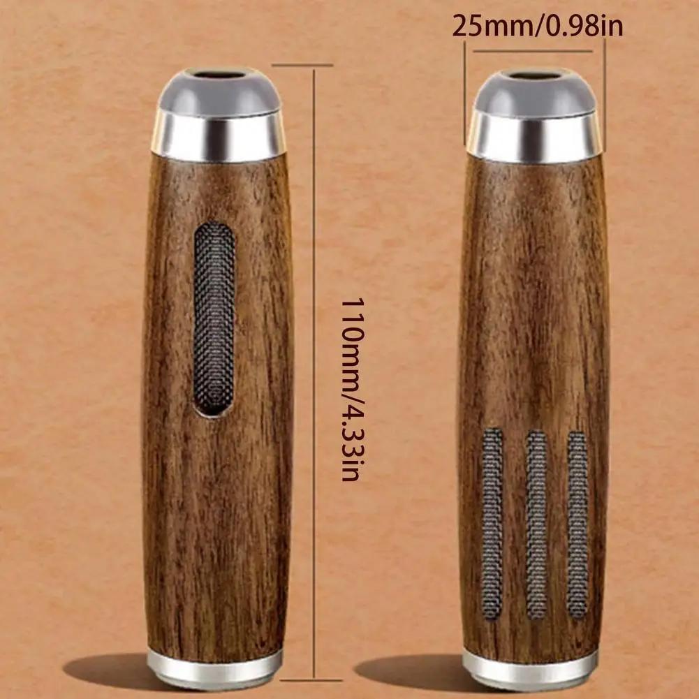 Mini Handheld Ashtrays Walnut ashtray Anti Soot-flying Cigarette Cover Cigarette Holder Ash Organizer For Car Driving Ashtray