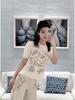 Haute Couture Early Spring Cashmere Pegasus Embroidery Short Sleeve