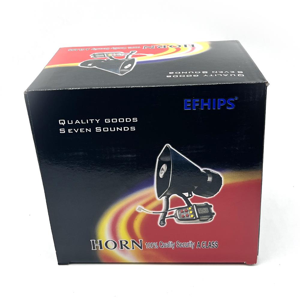 12V 125dB with MIC Loud Motorcycle 7 Sound Car Alarm Horn 100W Siren Vehicle Truck Warning Loudspeaker Plastic Police Firemen