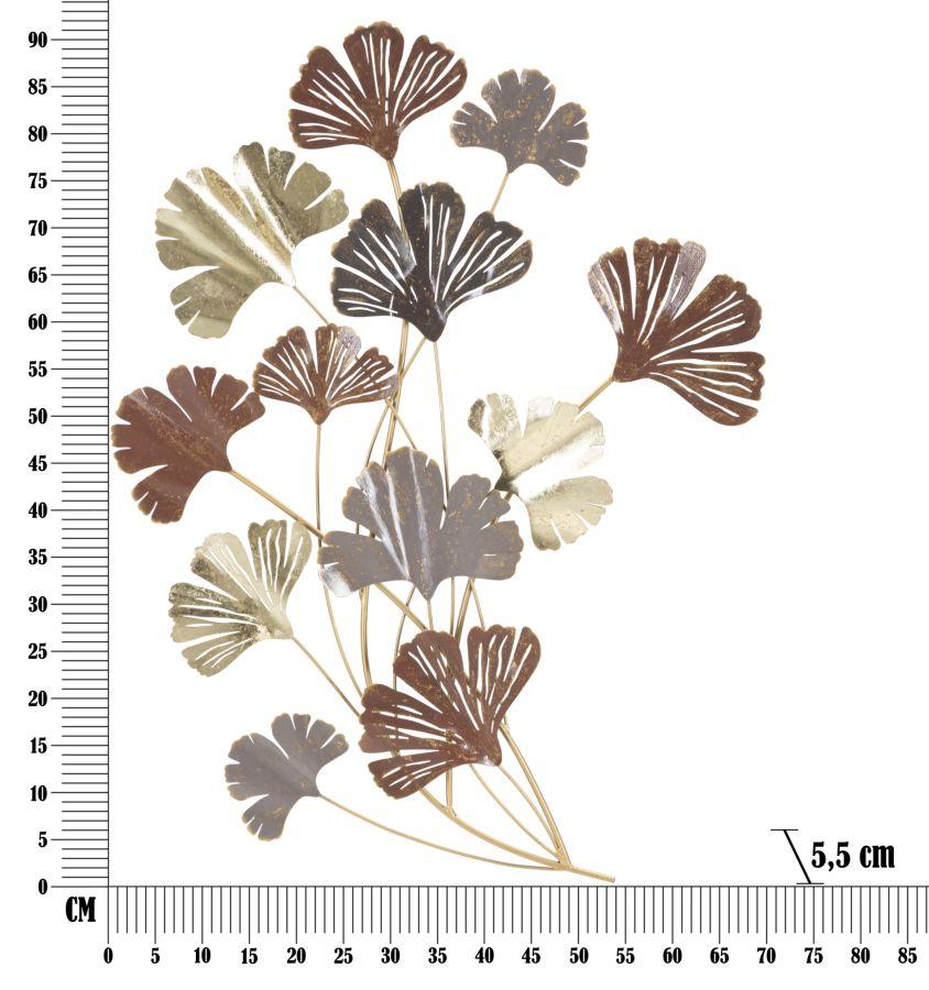 Wall Iron Panel Windy 69.5X5.5X92 Cm
