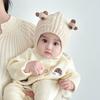 Warm Baby Knitted Hat Soft Kids Earmuffs Cap Fashion Children Pullover Cap  Boys