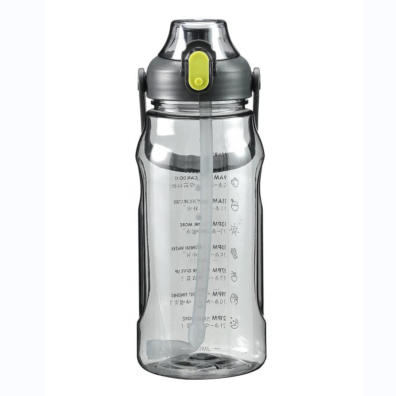 2 Liter Sports Water Bottles Transparent Plastic Water Cup BPA Free Water Bottle Portable Outdoor Travel Bicycle Drinkware Jug