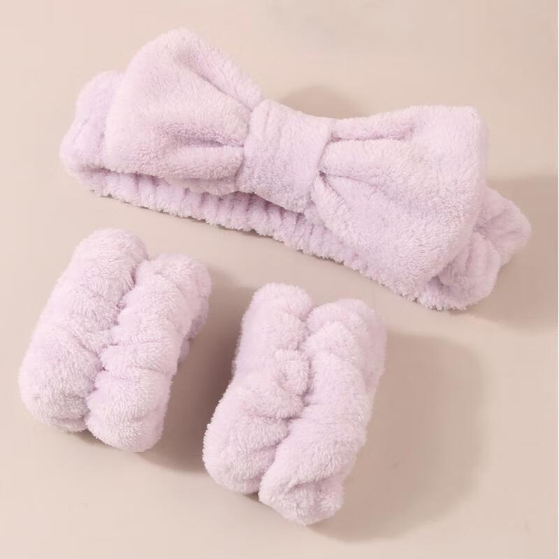Guraide Coral Fleece Absorbent Face Washing Set