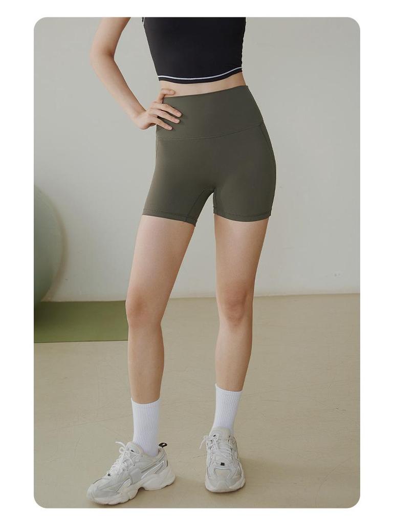 Nahtlose High-Waist Yoga-Shorts für Damen mit Po-Lifting - Atmungsaktive Fitness-Hose für den Sommer