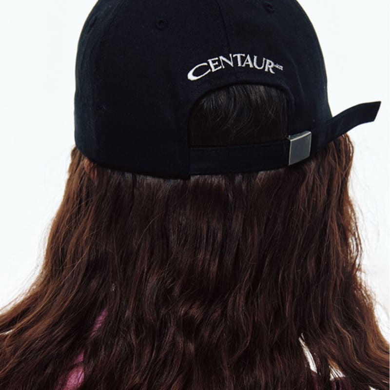 CENTAUR.KR CENTAUR BOX EMBLEM BALL CAP_SCHWARZ