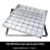 Mawos Hidden Stainless Steel Square Drain Grate