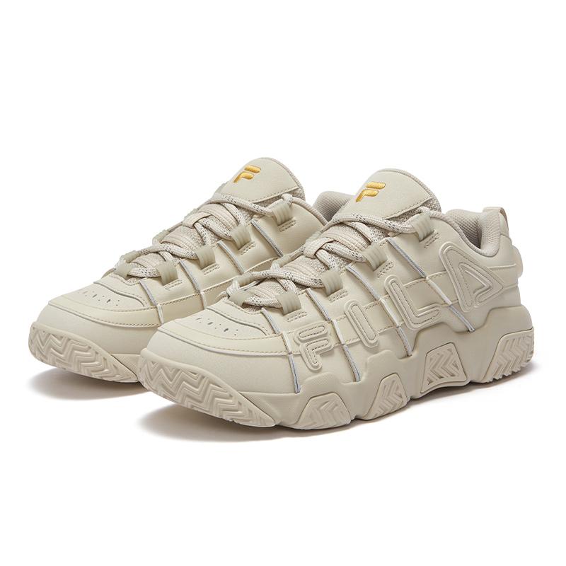 Fila Fusion Buster Lässige Mode Strapazierfähige Retro-Basketballschuhe mit niedrigem Schaft Herren Sneaker Gelb T12M443215FOH