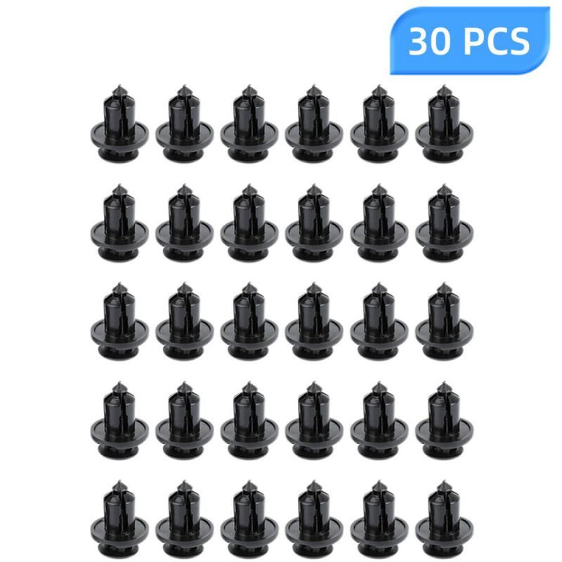 10-50pcs Black Front Bumper Locking Hooks & Clip Fastener Push Rivet Trim Rivet For Honda Accord Car Accessries